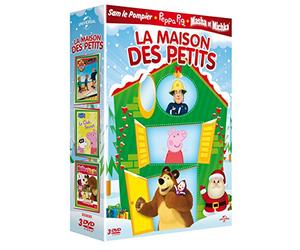 Coffret la maison des petits : sam le pompier ; peppa pig ; masha et michka