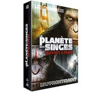 Coffret la planète des singes : les origines ; l'affrontement