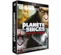 Coffret la planète des singes : les origines ; l'affrontement