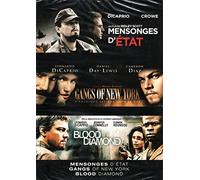 Coffret leonardo di caprio : mensonges d'état ; gangs of new york ; blood diamond