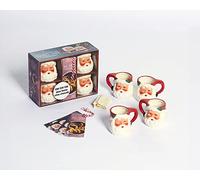 Coffret Les bocks à vins chauds, édition spéciale Santa: Avec 4 mugs, 10 sachets en tissu et 10 fiches de recettes