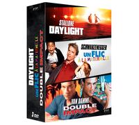 Coffret Les Gros Bras d'Hollywood : Stallone / Van Damme / Schwarzenegger - Daylight / Un Flic A La Maternelle / Double Impact