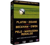 Coffret les légendes du football : platini, zidane, beckham, owen, pelé, maradona, ronaldo