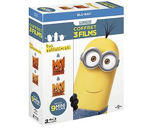 Coffret minions 3 films : les minions ; moi, moche et méchant ; moi, moche et méchant 2