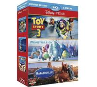 Coffret pixar 2011 : toy story 3 ; monstres et cie ; ratatouille