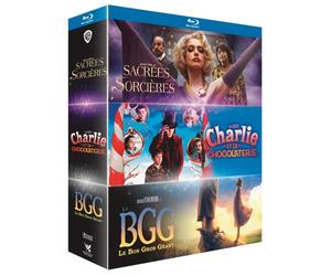 Coffret roald dahl : sacrées sorcières + charlie et la chocolaterie + le bon gros géant