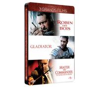 Coffret russell crowe : robin des bois ; gladiator ; master and commander