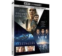 Coffret science fiction 3 films : premier contact ; passengers ; life 4k ultra hd