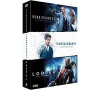 Coffret science-fiction 3 films : renaissances ; transcendence ; looper
