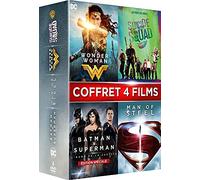 Coffret super-héros 4 films : wonder woman ; suicide squad ; batman vs superman ; man of steel