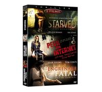 Coffret thriller : starved ; peur sur internet ; engrenage fatal