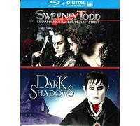 Tim Burton 2 Film: Sweeney Todd /Dark Shadows Cofanetto Blu-Ray Nuova