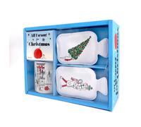 Coffret Un mug hivernal: Avec 2 mini-bouillottes, 1 mug et 1 livre de recettes de Noël