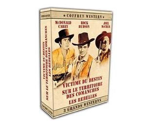 Coffret western :victime du destin ; sur le territoire des comanches ; les rebelles