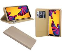 cofi1453 Smart CALAMITA Libro per Huawei P20 Lite Tutti Colori - Oro