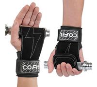 COFIT Cinghie da Polso per Sollevamento Pesi, Fascette da Polso per Allenamento, Straps Palestra, Fascette Sollevamento Pesi, Presa Migliorata per Una Protezione di Mano e Polso - Taglia Piccola Nero
