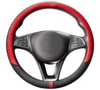 COFIT Coprivolante in Pelle Microfibra Traspirante e Antiscivolo con Marcatura Centrale Universale M 37-38cm Rosso e Nero