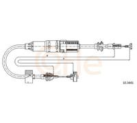 COFLE 10.3441 Cavo frizione per VW POLO (9N) Polo Hatchback (6N1) POLO (6N2)