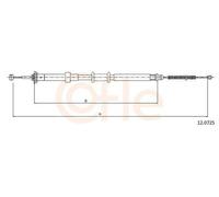 COFLE 12.0725 Cavo freno a mano per FIAT 500 (312) PANDA (169) 500 C (312)