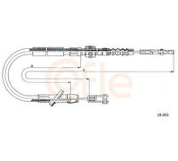 COFLE 18.601 Cavo frizione per SUZUKI Samurai SUV (SJ) per SANTANA Samurai SUV