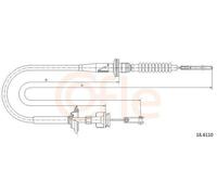 COFLE 18.6110 Cavo frizione per SUZUKI IGNIS II per SUBARU JUSTY III (G3X)
