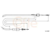 COFLE Cavo acceleratore Filo Acceleratore 11.1246 per OPEL Zafira A (T98)