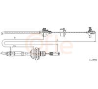 COFLE Cavo Frizione Adatto A per Peugeot 206 Sw 2E Na