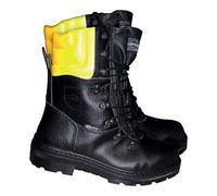 Cofra 25580-000 - Stivali da lavoro adatti a taglialegna Woodsman BIS, con funzione di protezione antitaglio, 46, colore nero