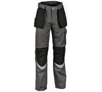 Pantalone carpenter in cotone e poliestere right fit - tg.52 - antracite/nero 1
