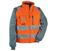 Cofra - Maglione e Gilet Ad Alta Visibilità, 2 in 1, Modello: Signal, Colore: Arancione Fluorescente, 40-00V02301-48