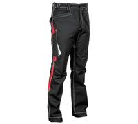 Cofra V482-0-05.Z54 - Pantaloni da lavoro "Montijo", nero/rosso, Z54