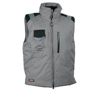 Cofra POLAR (01 GRIGIO/NERO) Tg. 62 GILET DA LAVORO IMBOTTITO IMPERMEABILE