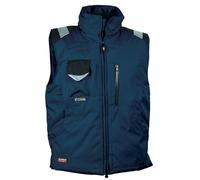 Cofra V013-0-02A.Z50 - Gilet termico polare, 100% poliestere, rivestito in poliuretano, colore: Blu navy/nero, taglia 50