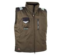 Cofra POLAR (03 FANGO/NERO) Tg. 46 GILET DA LAVORO IMBOTTITO IMPERMEABILE