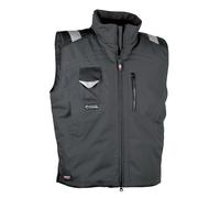 Cofra POLAR (04 ANTRACITE/NERO) Tg. 64 GILET DA LAVORO IMBOTTITO IMPERMEABILE