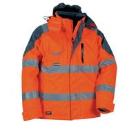 Cofra RESCUE (01 ARANCIO FLUO) Tg 60 GIACCA DA LAVORO ALTA VISIBILITA' IMBOTTITA
