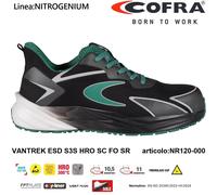 COFRA NR120-000 Scarpa da Lavoro Antinfortunistica VANTREK ESD S3S HRO SC FO SR Linea: NITROGENIUM Taglia 41