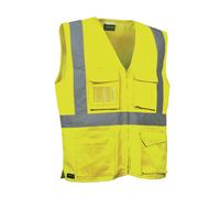 Cofra Seky Gilet da lavoro visibility rifrangente antifortunistica giallo