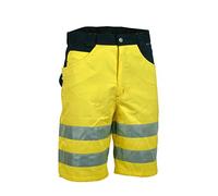 Cofra Shorts Visible V074 - Pantaloncini ad alta visibilità, Giallo/ Blu, taglia produttore: 44