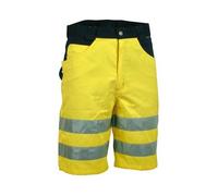 Cofra Shorts Visible V074 - Pantaloncini ad alta visibilità, Giallo/ Blu, taglia produttore: 56