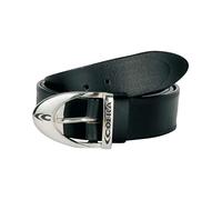 Cofra V125-0-B0.Z135 - Cintura in vera pelle, con fibbia in metallo, 3 pezzi, misura 135M, colore: Nero