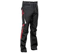 Cofra V482-0-05.Z48 - Pantaloni da lavoro "Montijo", nero/rosso, Z48