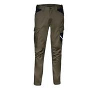 COFRA V707-0-03.Z/2 - Busot Pantaloni da Lavoro con Tasche - Taglia S - Fango/Nero