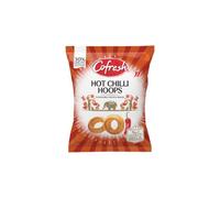 Cofresh - Cerchi di patate al gusto di peperoncino, 80 g, confezione da 15