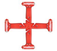 COFSODI 4 strumenti per rompere i finestrini per la sicurezza dell'auto, tagliavetro di emergenza 2 in 1 per rompere i finestrini e taglierino per cinture di sicurezza, rompi vetri a molla, rompivetro