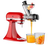 COFUN Accessorio Spremiagrumi a Masticazione per KitchenAid | strattore a masticazione lento a freddo, compatibile planetaria per KitchenAid, doppia bocchetta, facile da pulire