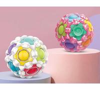 Cofvetia 2 Pezzi di Rainbowball, Puzzle Magico Rotabile, Puzzle 3D Pallone per Bambini Regalo, Giocattoli Educativi per Migliorare le Capacità di Concentrazione e Pensiero