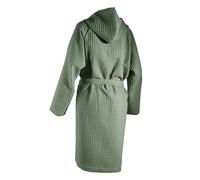 COGAL® - Accappatoio Donna Nido d’Ape 100% Cotone - Spugna Morbida, Tinta Unita, Colore Verde Cedro