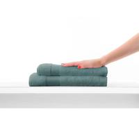 COGAL® - Set Asciugamani 620 gr/mq Modello Ranger Plus - 40x60 cm + 60x100 cm - Spugna 100% Cotone, con Riccio Alto, Morbido e Ultra Assorbente - LAVANDA BLU