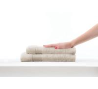 COGAL® - Set Asciugamani 620 gr/mq Modello Ranger Plus - 40x60 cm + 60x100 cm - Spugna 100% Cotone, con Riccio Alto, Morbido e Ultra Assorbente - BEIGE